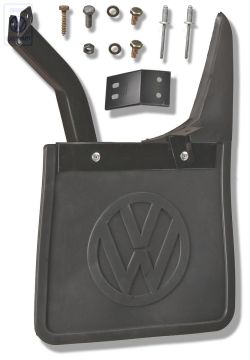 Volkswagen Transporter T4 spatlap rechtsachter - zwart met logo
