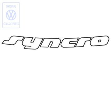 Volkswagen Transporter T4 syncro-plakletters motorkap - satijnzwart