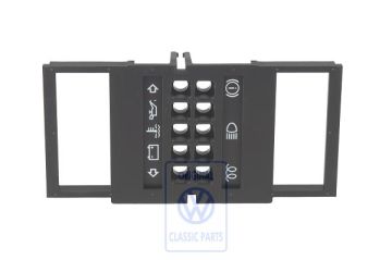 Volkswagen Transporter T4 afdekplaat brandstof- en temperatuurmeter