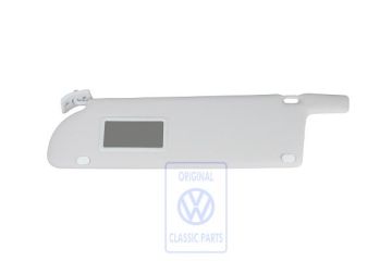 Volkswagen Transporter T4 zonneklep met spiegel - links, grijs, rechts gestuurd