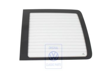 Volkswagen Transporter T4 zijruit cabinedeur - groen, dubbele cabine
