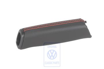 Volkswagen Transporter T4 lederen handremgreep - zwart/rood