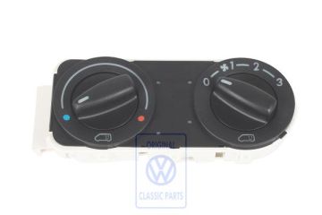Volkswagen Transporter T4 bedieningseenheid verwarming en airco - zwart