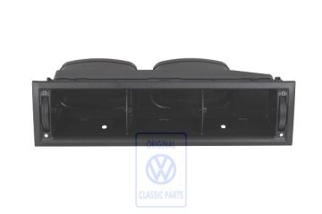 Volkswagen Transporter T4 huis luchtrooster dashboard midden - satijnzwart