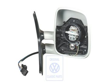 Volkswagen Transporter T4 buitenspiegelbehuizing - rechts, gegrond, elektrisch