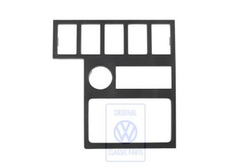 Volkswagen Transporter T4 schakelaarhouder - satijnzwart, links gestuurd