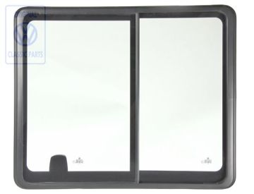 Volkswagen Transporter T4 schuifruit zijpaneel - links, helder, dubbele cabine