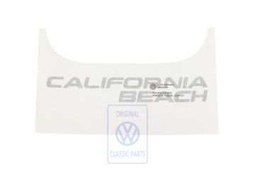 Volkswagen opschrift CALIFORNIA BEACH - donker diamantzilver