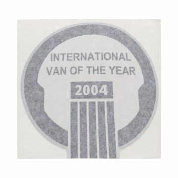 Volkswagen Transporter T5 sticker 'van of the year 2004'