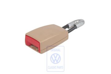 Volkswagen Transporter T5 gordelslot voor 3-zitsbank - midden, puurbeige/vuurrood
