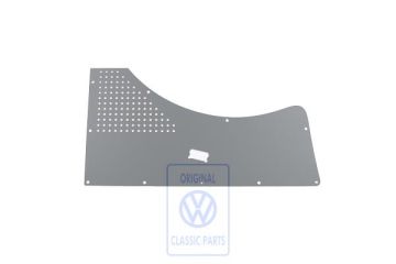 Volkswagen Transporter T5 zijwandbekleding achter rechts - kunstgrijs, met ruitopening