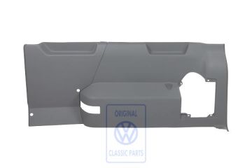 Volkswagen Transporter T5 zijbekleding rechtsachter - kunstgrijs, met gordels