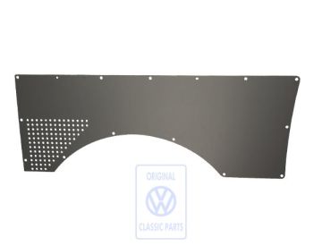 Volkswagen Transporter T5 zijwandbekleding achter links - kunstgrijs, zonder zitplaatsen