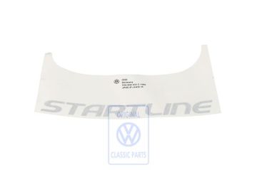 Volkswagen Transporter T5 opschrift STARLINE zijkant - zilver