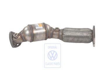 Volkswagen Touareg 1 (7L) uitlaatpijp met katalysator (AXQ) - links