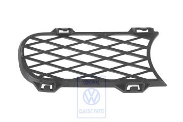 Volkswagen Touareg 1 (7L) sierrooster rechtsonder - satijnzwart, met mistlampen