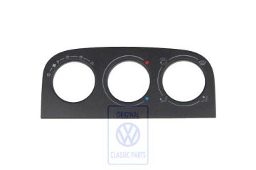 Volkswagen Sharan 1 (7M) afdekplaat ventilatie- en verwarmingsbediening - satijnzwart