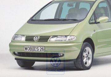 Volkswagen Sharan 1 (7M) logo - chroom