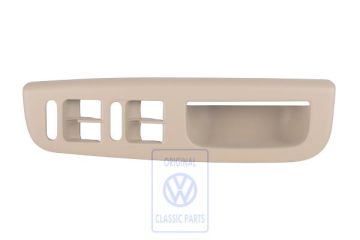 Volkswagen bovenstuk handgreepkom raambediening - links, lichtbeige