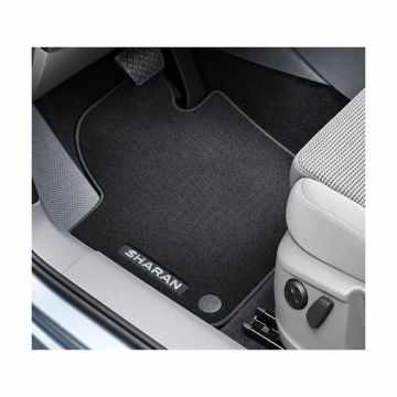 Volkswagen Sharan 2 (7N) velours mattenset - zwart