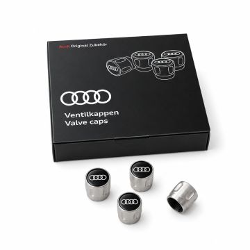 Audi metalen ventieldoppen met logo (4 stuks)