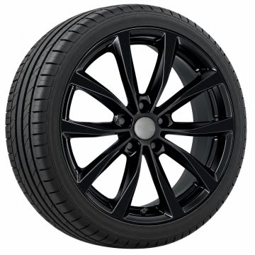 Audi A1 (GB) all-seasonset - hoogglans zwart (stijl 12)