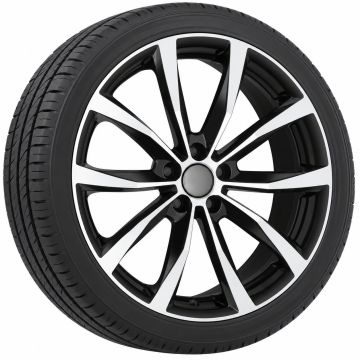 Audi A1 (GB) all-seasonset - zwart gepolijst (stijl 12 zwart gepolijst)