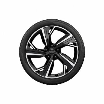 Audi A6 e-tron (85E) velg - zwart-metallic gepolijst