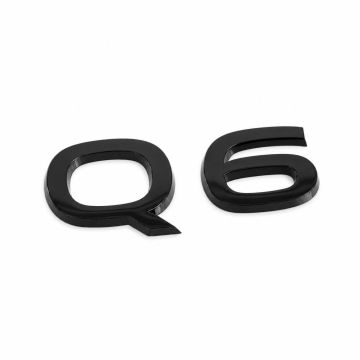 Audi Q6 (85H) embleem - zwart