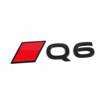 Audi Q6 (85H) embleem - zwart