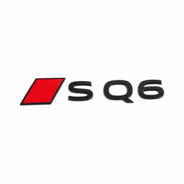 Audi Q6 (85H) embleem - zwart