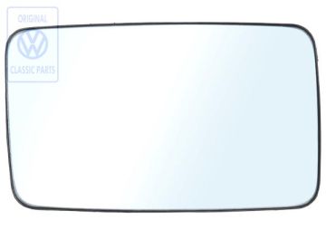 Volkswagen Polo 2 (86C) spiegelglas vlak met draagplaat