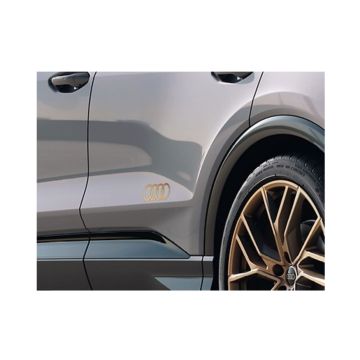 Origineel Audi decorfolie zijkant audi logo in brons