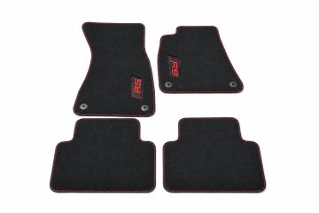 Audi RS5 (B10) mattenset velours (voor- en achterzijde) - expressrood