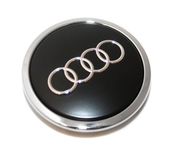 Originele Audi naafkap - zwart-mat