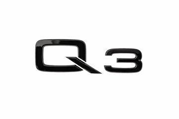 Audi Q3 black edition embleem achterkant - typeaanduiding
