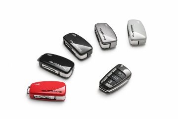 Originele Audi sleutelhoes - briljantzwart