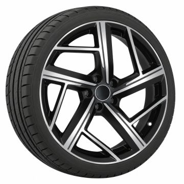 Audi A4 (B9) all-seasonset - zwart gepolijst (stijl 8)