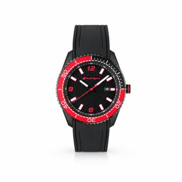 Audi sport horloge zwart / rood
