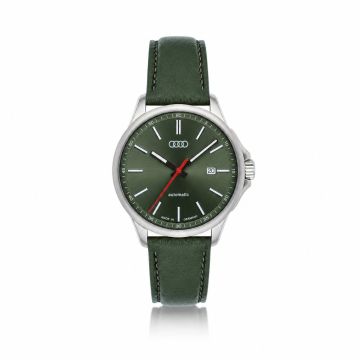 Audi automatisch horloge (zilver/grijsgroen)