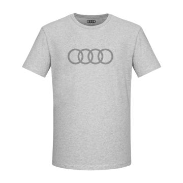 Audi T-shirt ringen (heren, grijs)