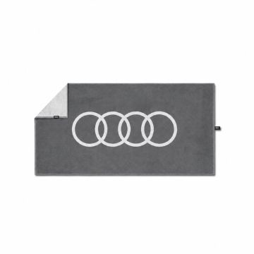 Audi handdoek (80 x 150 cm) lichtgrijs