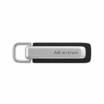 Audi Q6 e-tron sleutelhanger zilver / zwart