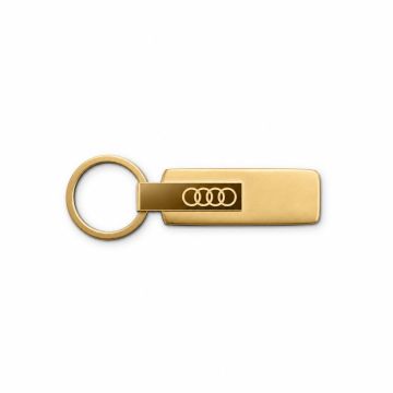 Audi sleutelhanger RVS goud