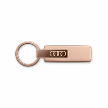 Audi sleutelhanger RVS rosé
