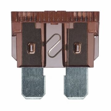 Originele platte zekering 19/2x5 (7,5A -bruin- verzilverd)