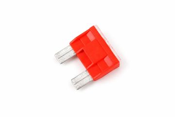 Originele platte zekering 19/2x5 (10A -rood- verzilverd)