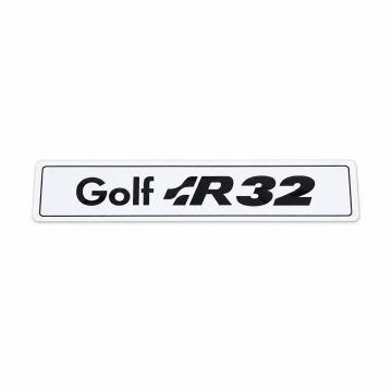 Originele showroomkentekenplaat golf R32