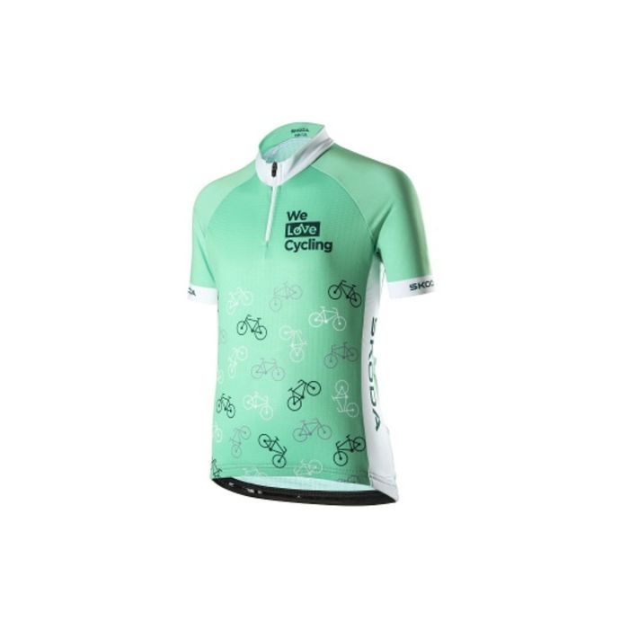 Škoda fietsshirt (kinderen, groen)