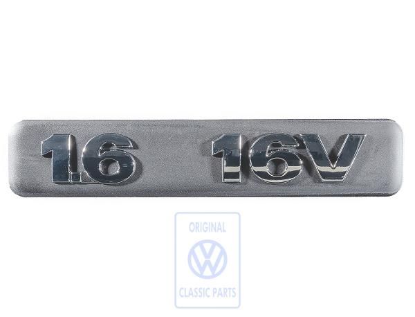 Volkswagen 1,6 16V-opschrift motorafdekking (ATN, AUS)